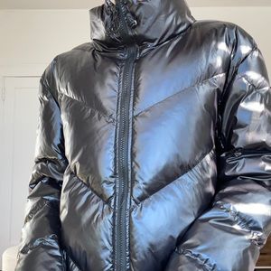 PrettyLittleThing LONG BLACK PUFFER JACKET